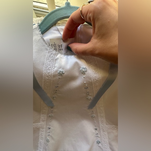 Baby Girl Embroidered Dress | Karela Kids | Size 6M - Picture 3 of 3